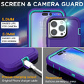 Purple Rugged Full Body Heavy Duty Shock Proof Case For iPhone 14 Pro Max - 7
