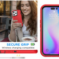 Red Military Full Body Shock Proof Defender Case For iPhone 14 Pro Max - 6