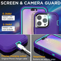 Purple Tradies Heavy Duty Military Defender Case For iPhone 14 Pro - 3