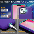 Purple iPhone 14 Plus Military Full Body Shock Proof Defender Case - 3