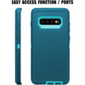 Blue Military Full Body Shock Proof Defender Case For Galaxy S10 - 6