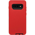 Red Heavy Duty Military Defense Drop Proof Case For Galaxy S10+ Plus - 3