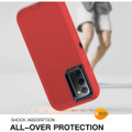 Red Galaxy S20 FE Tough Military Grade Drop Proof Defender Case - 5