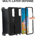 Black Heavy Duty Defender Military Grade Case For Galaxy A14 5G - 6