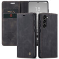 Black Galaxy S23 Compact Flip Quality Wallet Case Cover - 6