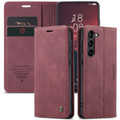 Red Galaxy S23 CaseMe Compact Flip  Wallet Case - 5