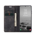 Black CaseMe Slim Quality 2 Card Slot Wallet Case For Galaxy S23 Plus - 1