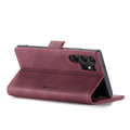 Red CaseMe Slim Magnetic Classy Wallet Case For Galaxy S23 Ultra - 3