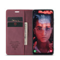 Red Galaxy A04s CaseMe Slim 2 Card Slot Classy Wallet Case - 1