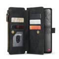 Black CaseMe C30 Wallet Case with Zipper Folio & Wrist Strap for Galaxy S23 - 4