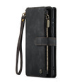 Black CaseMe C30 Wallet Case with Zipper Folio & Wrist Strap for Galaxy S23 - 5