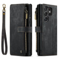Black CaseMe C30 Wallet Case with Zipper Folio & Wrist Strap for Galaxy S23 Ultra - 7