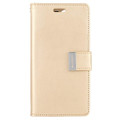 Gold Functional Mercury Rich Diary Wallet Case For iPhone 15 - 4