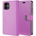 Purple iPhone 15 Mercury Rich Diary 6 Card Slot Wallet Case  - 3
