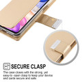 Gold iPhone 15 Plus Mercury Rich Diary Card Holder Wallet Case - 3