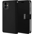 Black iPhone 15 Pro Stylish Rich Diary Wallet Card Holder Case - 3