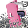 Hot Pink Stylish Rich Diary Wallet Card Holder Case For iPhone 15 Pro Max - 5