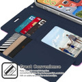 Purple iPhone 15 Pro Max Mercury Rich Diary 6 Card Slot Wallet Case  - 2