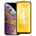 Black iPhone XS 9D Full Cover Tempered Glass Screen Protector - 1