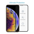 Black iPhone XS 9D Full Cover Tempered Glass Screen Protector - 4