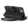 Black CaseMe C30 Wallet: Zipper Folio & Wrist Strap - iPhone 14 Plus - 2