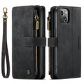 Black CaseMe C30 Wallet: Zipper Folio & Wrist Strap - iPhone 14 Plus - 6