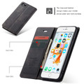 Luxury Black CaseMe Soft Matte Wallet Case For iPhone 6 / 6S - 3