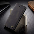 Luxury Black CaseMe Soft Matte Wallet Case For iPhone 6 / 6S - 5