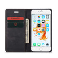 Luxury Black CaseMe Soft Matte Wallet Case For iPhone 6 / 6S - 7