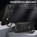 Black Magsafe Magnetic Ring Defender Case For iPhone 14 - 3