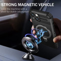 Black iPhone 13 Magsafe Magnetic Ring Holder Bumper Case - 7