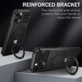 Black Magsafe Drop-Proof Metal Magnetic Stand Case For iPhone 12 Pro - 2
