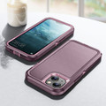 Purple iPhone 15 Rugged Full Body Heavy Duty Shock Proof Case - 6