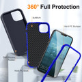 Navy iPhone 15 Tough Military Grade Drop Proof Defender Case - 3