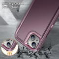 Purple iPhone 15 Plus Heavy Duty Military Defense Drop Proof Case - 6