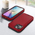 Red Rugged Full Body Heavy Duty Shock Proof Case For iPhone 15 Plus - 6