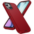 Red Rugged Full Body Heavy Duty Shock Proof Case For iPhone 15 Plus - 7