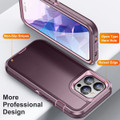 Purple Heavy Duty Defender Military Grade Case For iPhone 15 Pro - 2