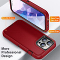 Red Military Full Body Shock Proof Defender Case For iPhone 15 Pro - 2