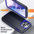 Navy Military Full Body Shock Proof Defender Case For iPhone 15 Pro - 2