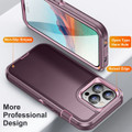 Purple Heavy Duty Military Defense Drop Proof Case For iPhone 15 Pro Max - 2