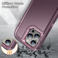 Purple Heavy Duty Military Defense Drop Proof Case For iPhone 15 Pro Max - 5