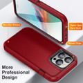 Red Military Full Body Shock Proof Defender Case For iPhone 15 Pro Max - 2