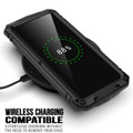 Black Heavy Duty Military Metal Drop Proof Case For Galaxy S21 Ultra - 4