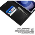 Black Galaxy S9 Mercury Bluemoon Premium Wallet Stand Case Cover - 4