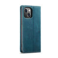 Blue iPhone 15 CaseMe Slim 2 Card Slot Classy Wallet Case - 3