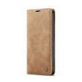 Brown CaseMe Compact Flip Magnetic Wallet Case For iPhone 15 - 2