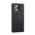 Black CaseMe Slim Magnetic Classy Wallet Case For iPhone 15 Pro Max - 3