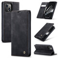 Black Compact Flip Quality Wallet Case Cover For iPhone 15 Plus - 1