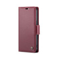 Wine Genuine CaseMe Litchi Textured Wallet Case For iPhone 15 - 2